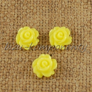 Kabošon žlutá mini růžička 8mm