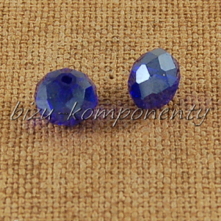 Ultramarínový broušený korálek  8mm 10ks