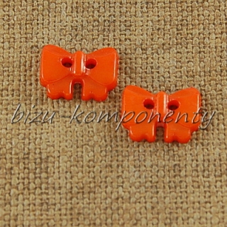 Kabošon oranžový motýlek 16mm