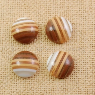 Proužkový kabošon, 12mm