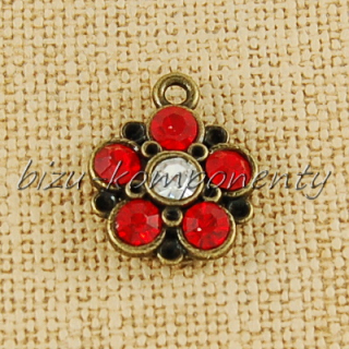 Červený kvítek, bronzová barva