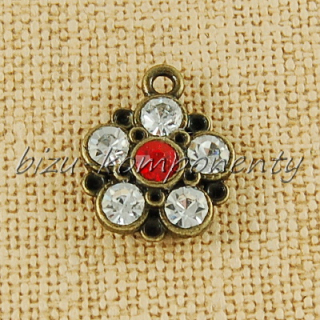 Bílý  kvítek, bronzová barva