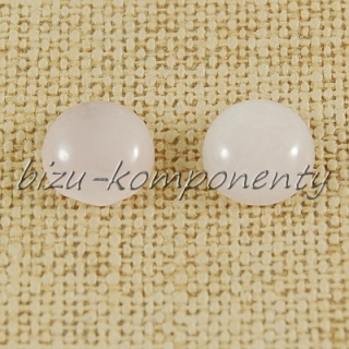 Růžový kabošon, 10 mm