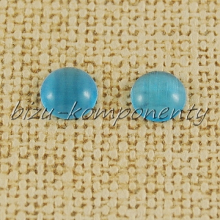 Modrý kabošon, 6 mm
