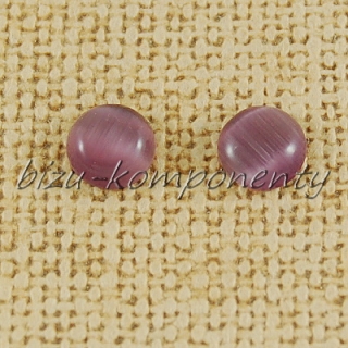 Kaštanově hnědý kabošon, 6 mm
