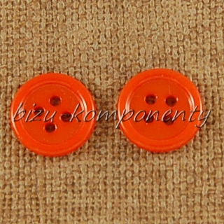 Oranžový knoflík 12 mm