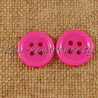 Růžový knoflík 12 mm