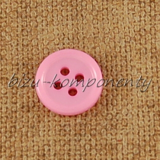 Růžový knoflík 13 mm