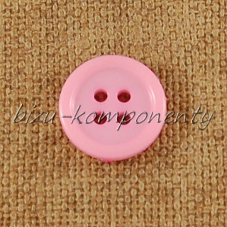 Růžový knoflík 15 mm