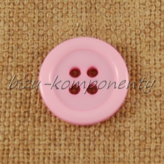 Růžový knoflík 18 mm
