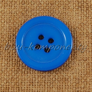 Modrý knoflík 22 mm