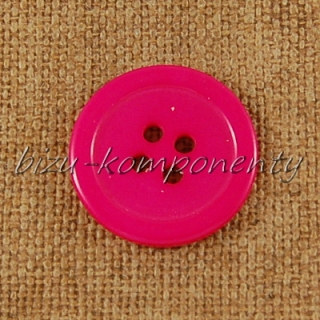 Sytě řůžový knoflík 22 mm