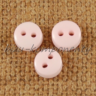 Růžový knoflík 6 mm