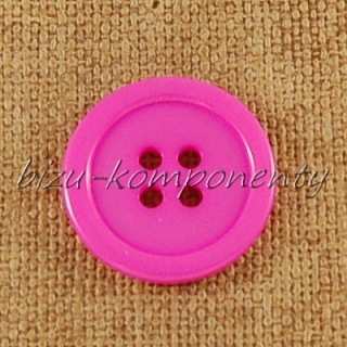 Sytě řůžový knoflík 23 mm