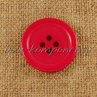 Červený knoflík 22 mm