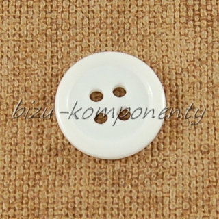 Bílý knoflík 17 mm