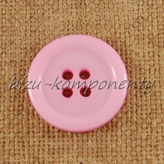 Růžový knoflík 20mm