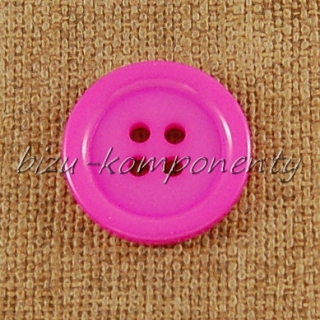 Sytě růžový knoflík 20mm