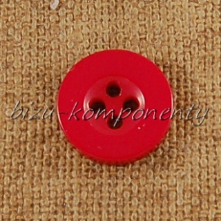 Červený knoflík 15 mm