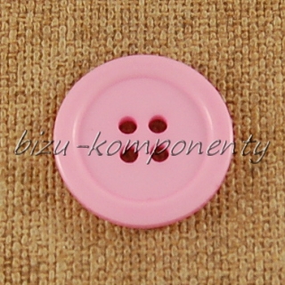 Růžový knoflík 22 mm