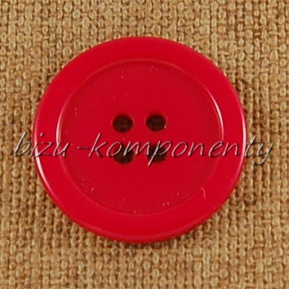 Červený knoflík 25 mm