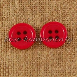 Červený knoflík 11 mm