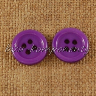 Fialový knoflík 12 mm
