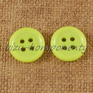 Žluto zelený knoflík 12 mm