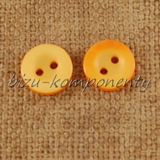 Žluto oranžový knoflík 10 mm