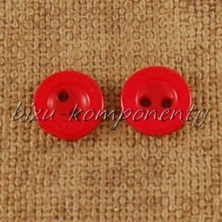 Červený knoflík 10 mm