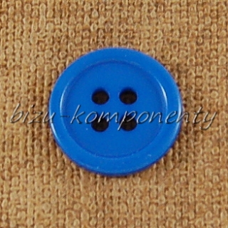 Modrý knoflík 17 mm