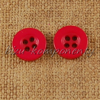 Červený knoflík 11 mm