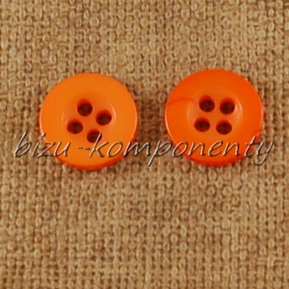 Oranžový knoflík 11 mm