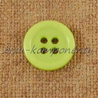 Žluto zelený knoflík 15 mm