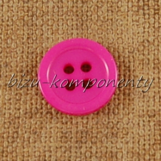 Sytě růžový knoflík 15 mm