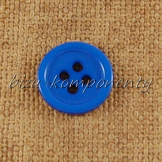 Modrý knoflík 15 mm