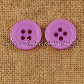 Fialový knoflík 15 mm