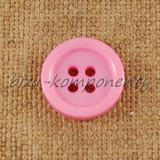 Růžový knoflík 17 mm