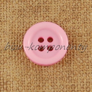 Růžový knoflík 15 mm