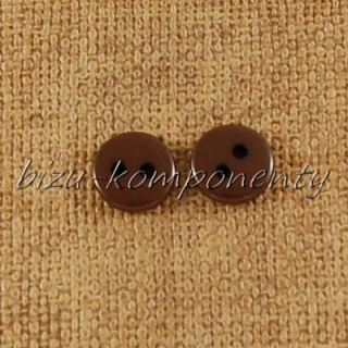 Tmavě hnědý knoflík 9 mm