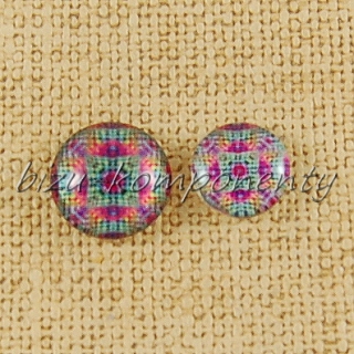 Skleněný kabošon ubrus, 12 mm