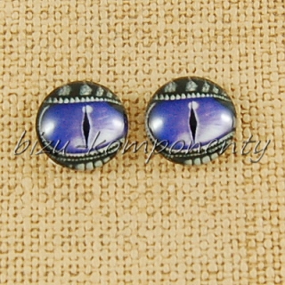 Skleněný kabošon oko 11, 12 mm