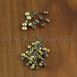  Šedé skleněné šatony 4,2 mm 25ks