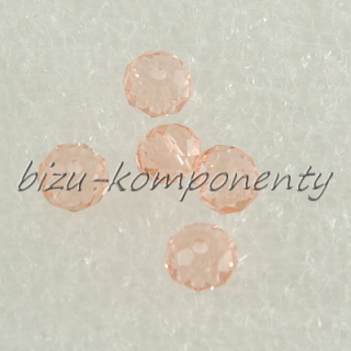 Růžový broušený korálek 8mm 10ks