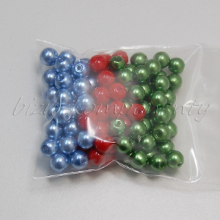 Směs voskovaných perlí 6mm 30g