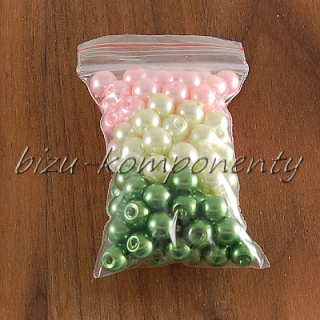 Směs voskovaných perlí 6mm 30g