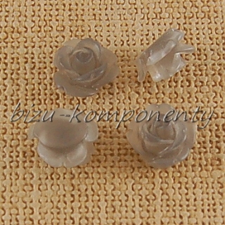 Kabošon olivověšedá růžička 10mm