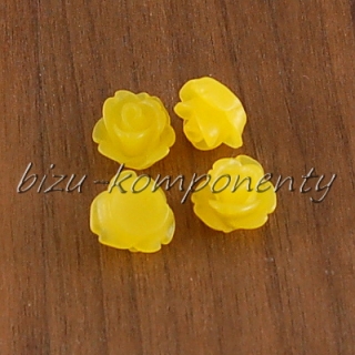 Kabošon žlutá růžička 10mm