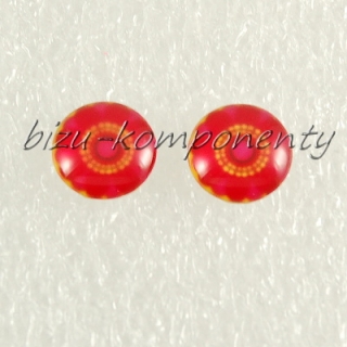 Červená mandala, 12 mm